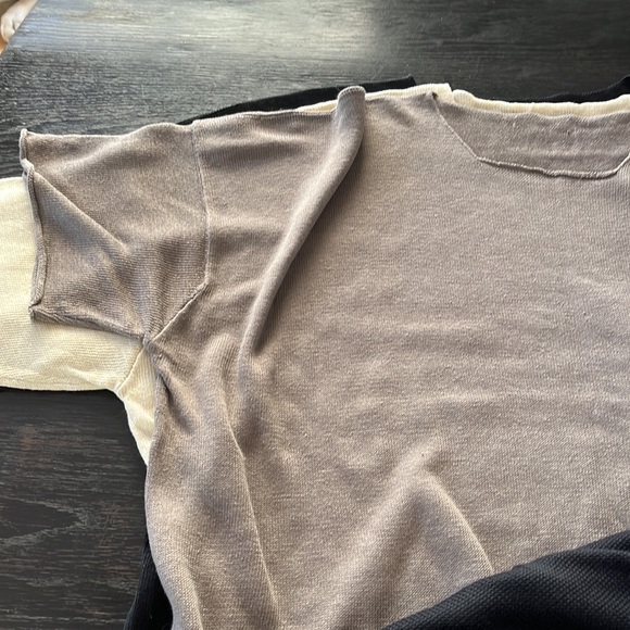 Eskandar sweater lot, 3 long oversized sweater dresses, 8 linen sweaters - Picture 12 of 14